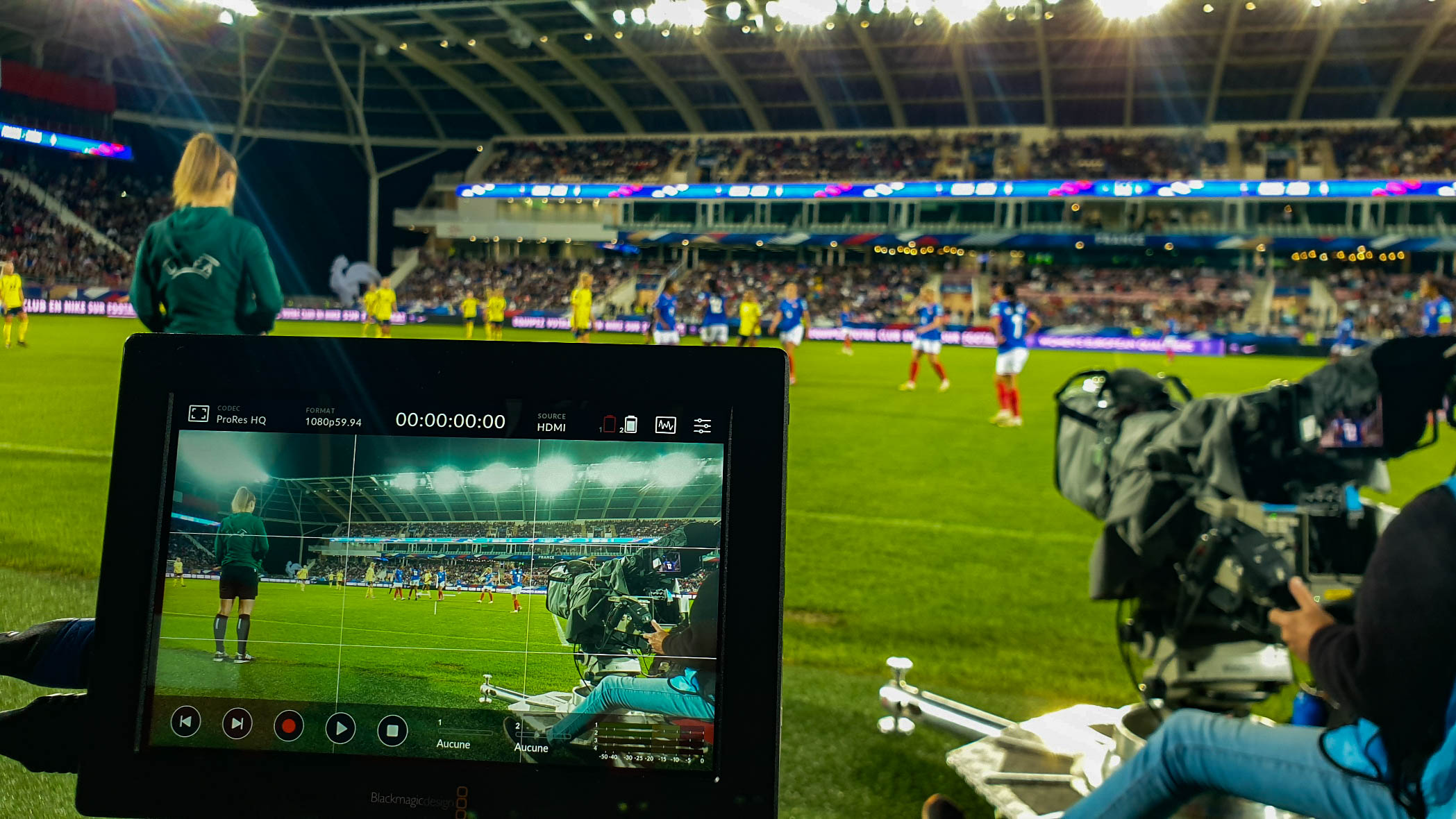 Retransmission match pour le stade